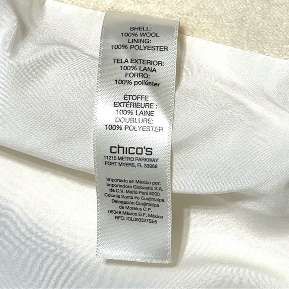 Chico's Woman 100% WOOL Cardigan Coat Sweater Size S - Picture 11 of 16